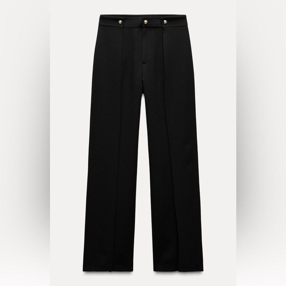 NWT ZARA Buttoned Pleated Pants ZW Collection